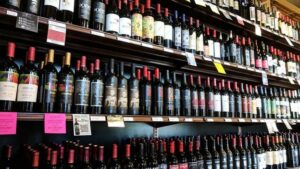 An extensive wine selection is pictured on the shelves at Bullfrog Wine & Spirits in Fort Collins, Colorado