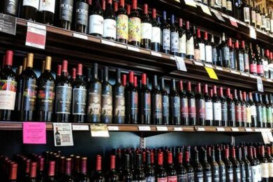An extensive wine selection is pictured on the shelves at Bullfrog Wine & Spirits in Fort Collins, Colorado