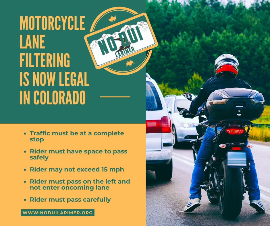 Motorcycle lane filtering becomes legal